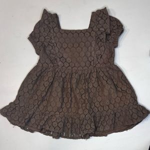 Art Class mossy green lace dress